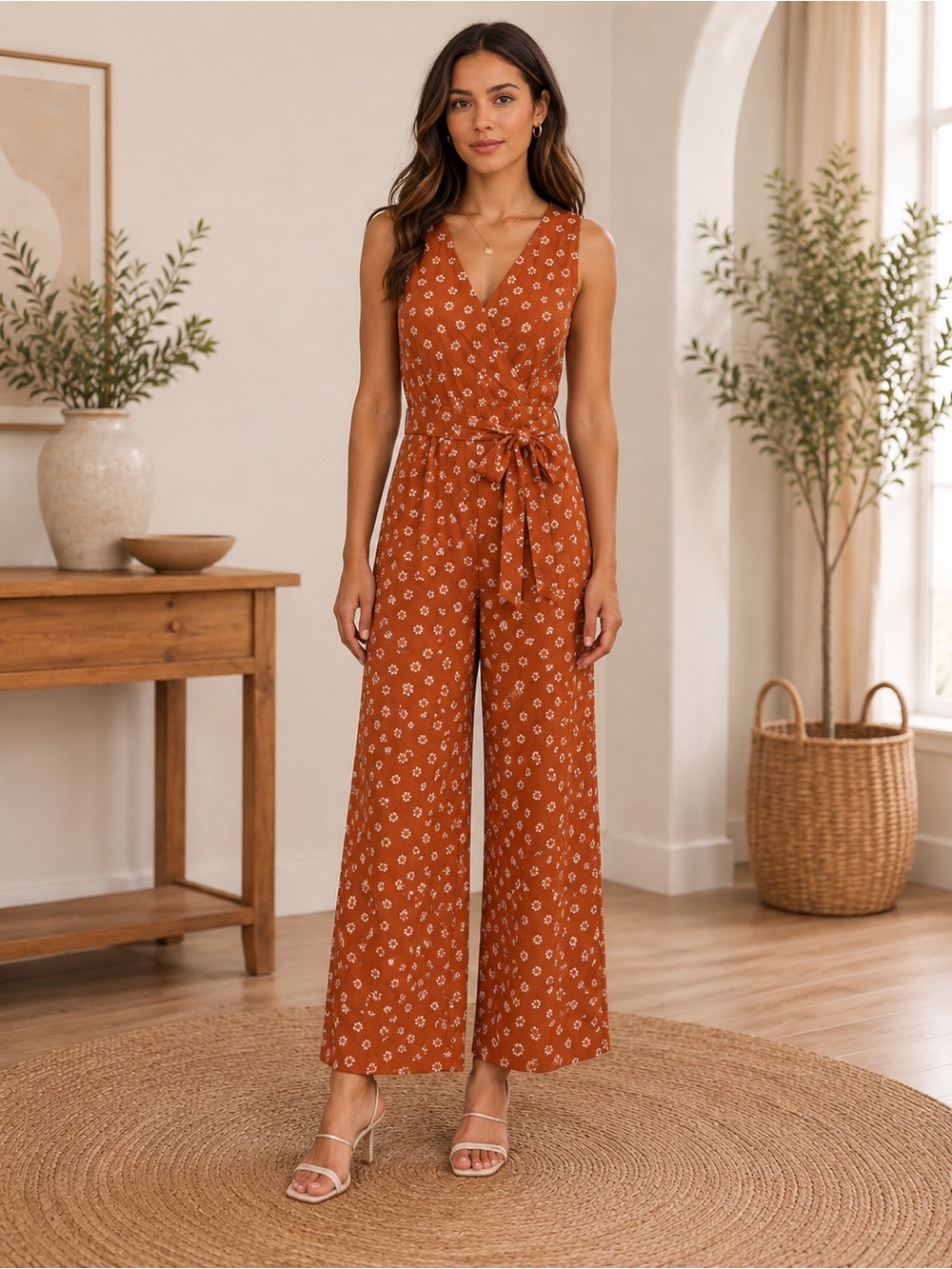NWT FRNCH The Fanelly Floral Woven Jumpsuit – Size Small